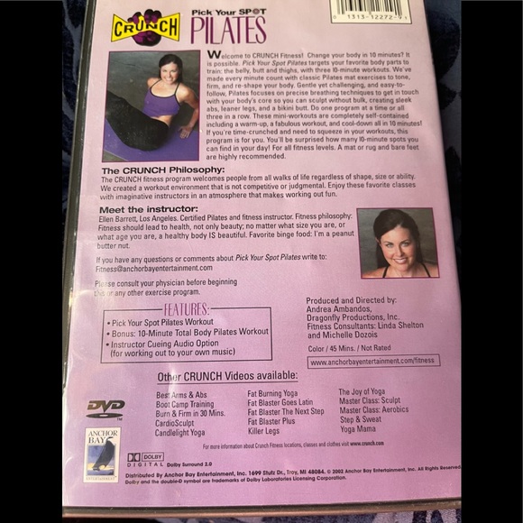 2 Crunch Pilates DVDs - Picture 4 of 5